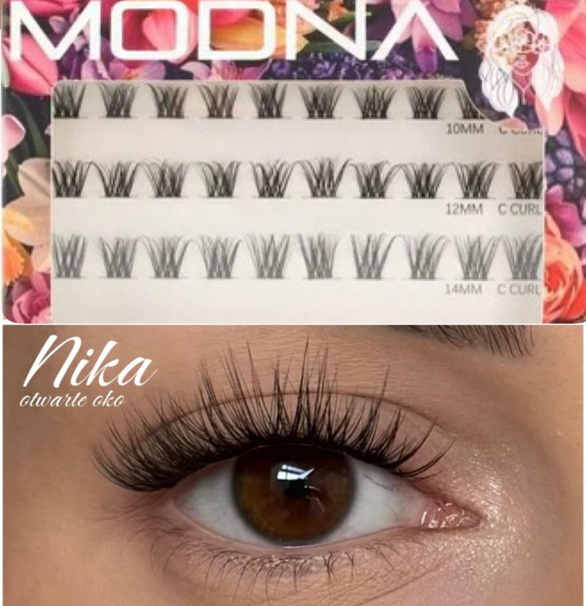 nika 10/12/14 C jedwab - Modna Lash