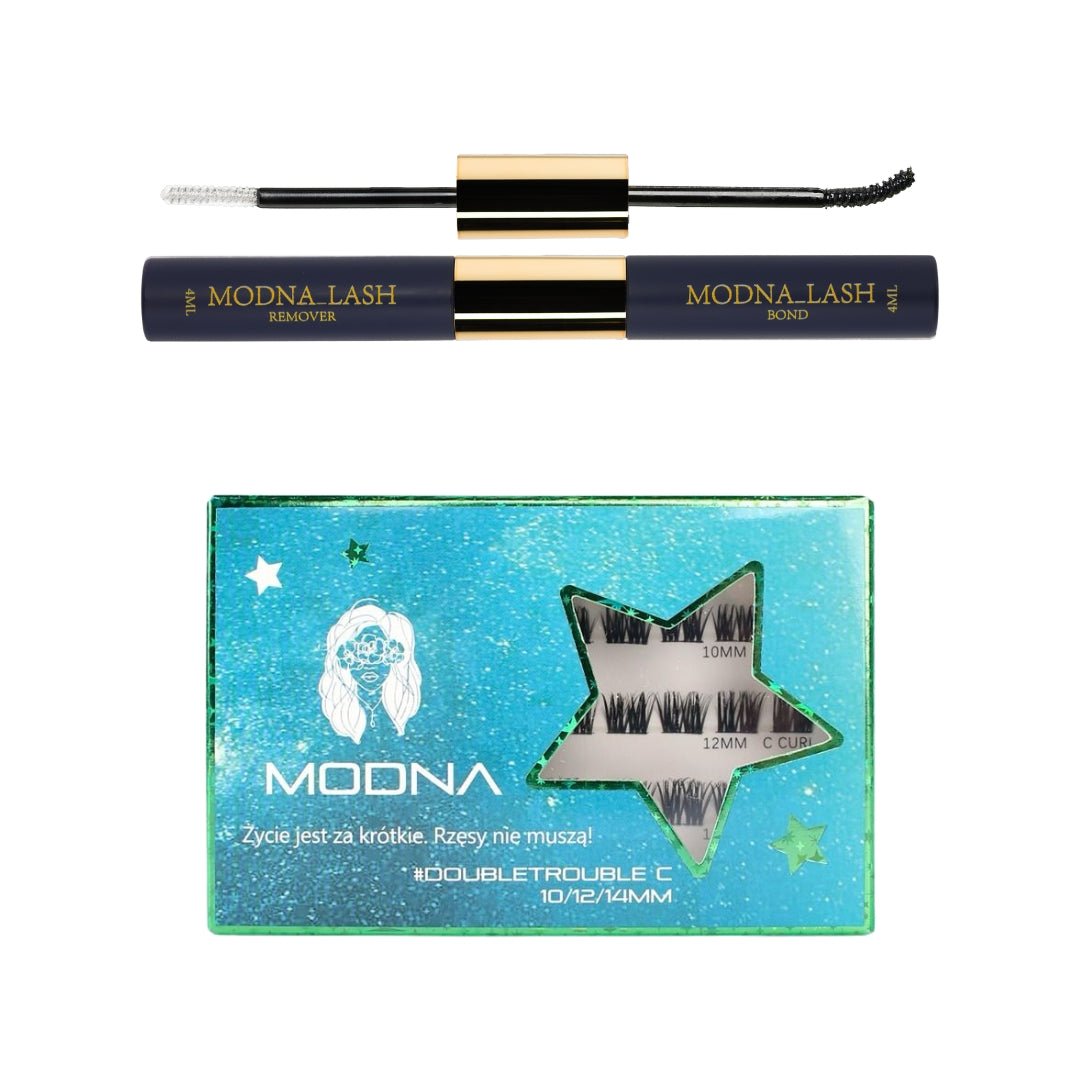 doubletrouble 10/12/14mm skręt C gotowe kępki do aplikacji - Modna Lash