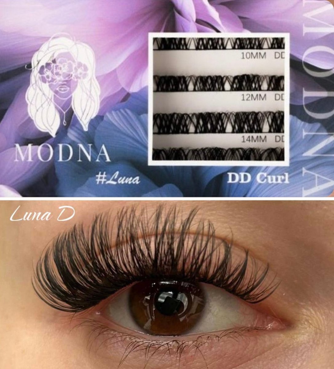 luna 10/12/14/16 D/DD jedwab - Modna Lash