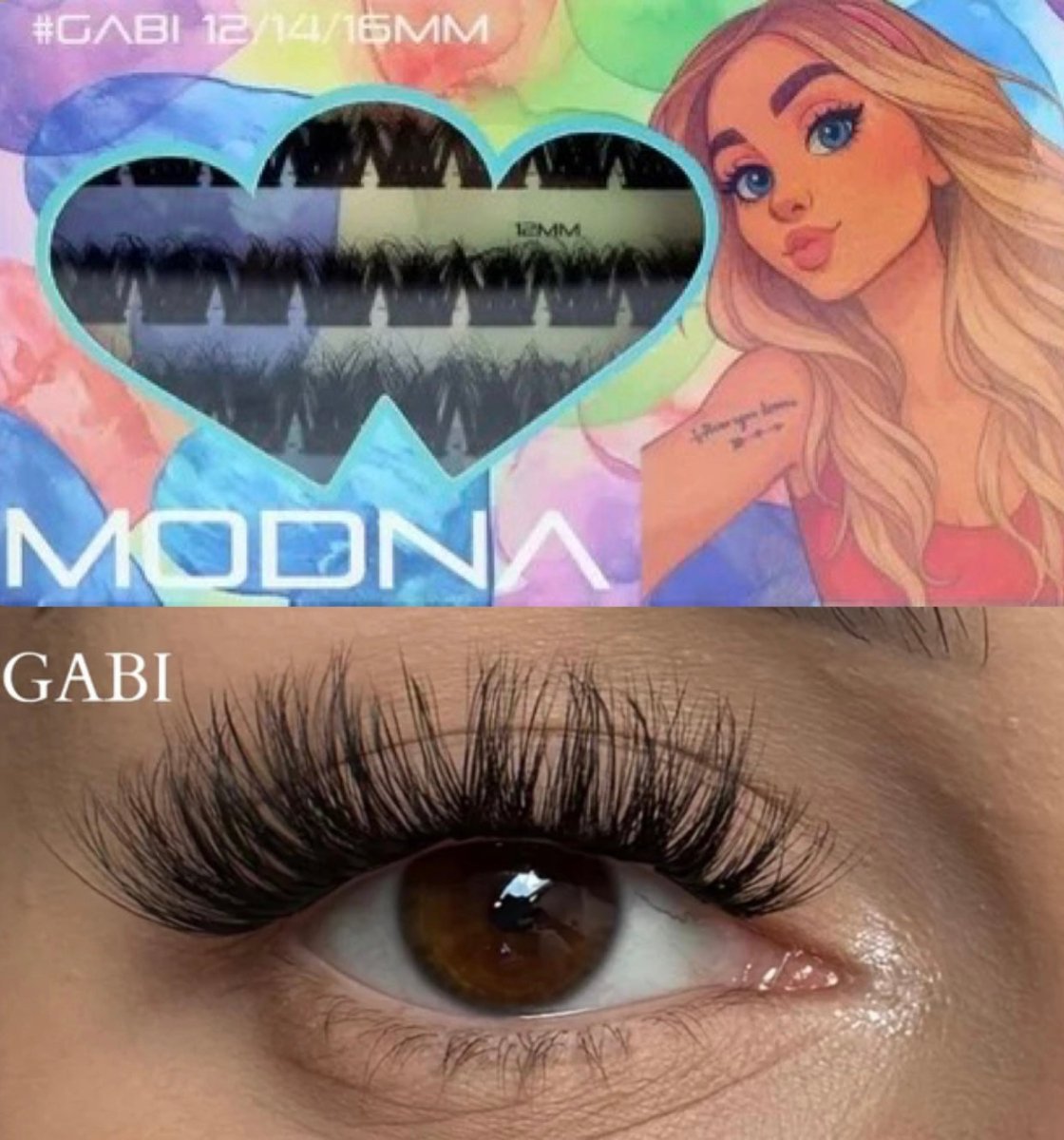 gabi skręt 12/14/16 C/CC kaszmir - Modna Lash