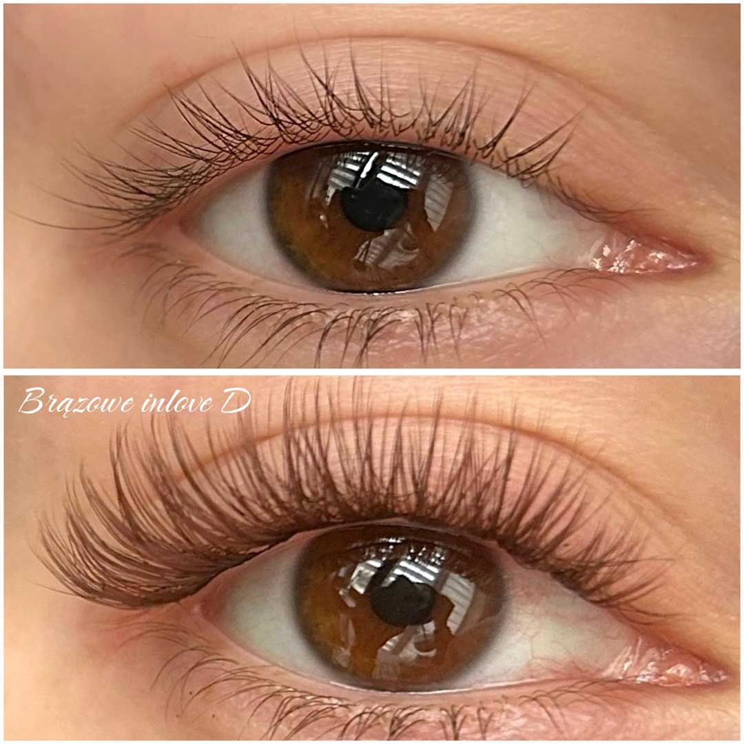 inlove brown skręt D 10/12/14 starter kit - Modna Lash